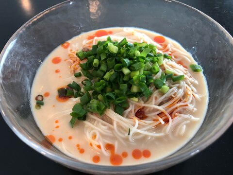 超簡単！即席冷製担々素麺。